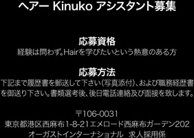 �w�A�[�@Kinuko hair �A�V�X�^���g��W